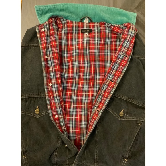 VINTAGE 80’S UNISEX ESPRIT OVERSIZED DEMIN JACKET SIZE MEDIUM - Picture 8 of 8